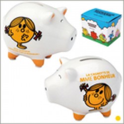 Tirelire cochon mme bonheur