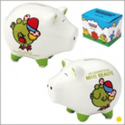 Tirelire cochon mme beaute