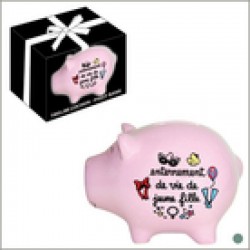 Tirelire cochon ceram pm...