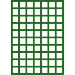 Rectangle - maille 12 cm -...