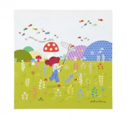 Toile 30x30 poissons...