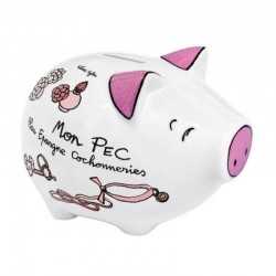Tirelire cochon pec - rose