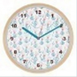 Horloge fleuri ø30-plast