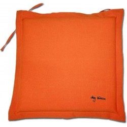Coussin garden galette orange