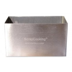 Rectangle inox 4x8 cm