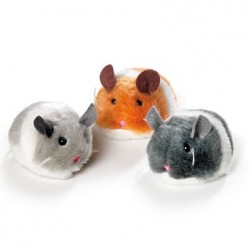 Souris peluche 7cm a remonter