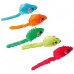 Souris x5 fourrure 5cm