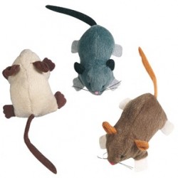 Souris rampant peluche+catnip