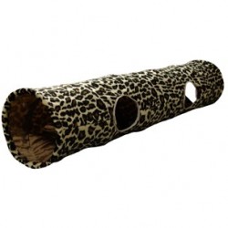 Tunnel chat leopard 130x25cm