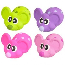 Souris latex 4couleur 9cm