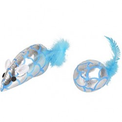Souris brillante+plume