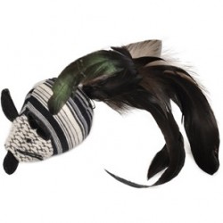 Souris avec plumes noir/blanc