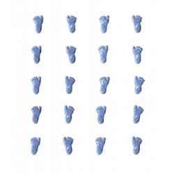 Mini attaches pieds 20pc bleu