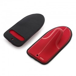 Gant de cuisine silicone rouge