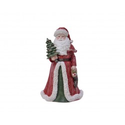 Pere noel debout a/sapin...